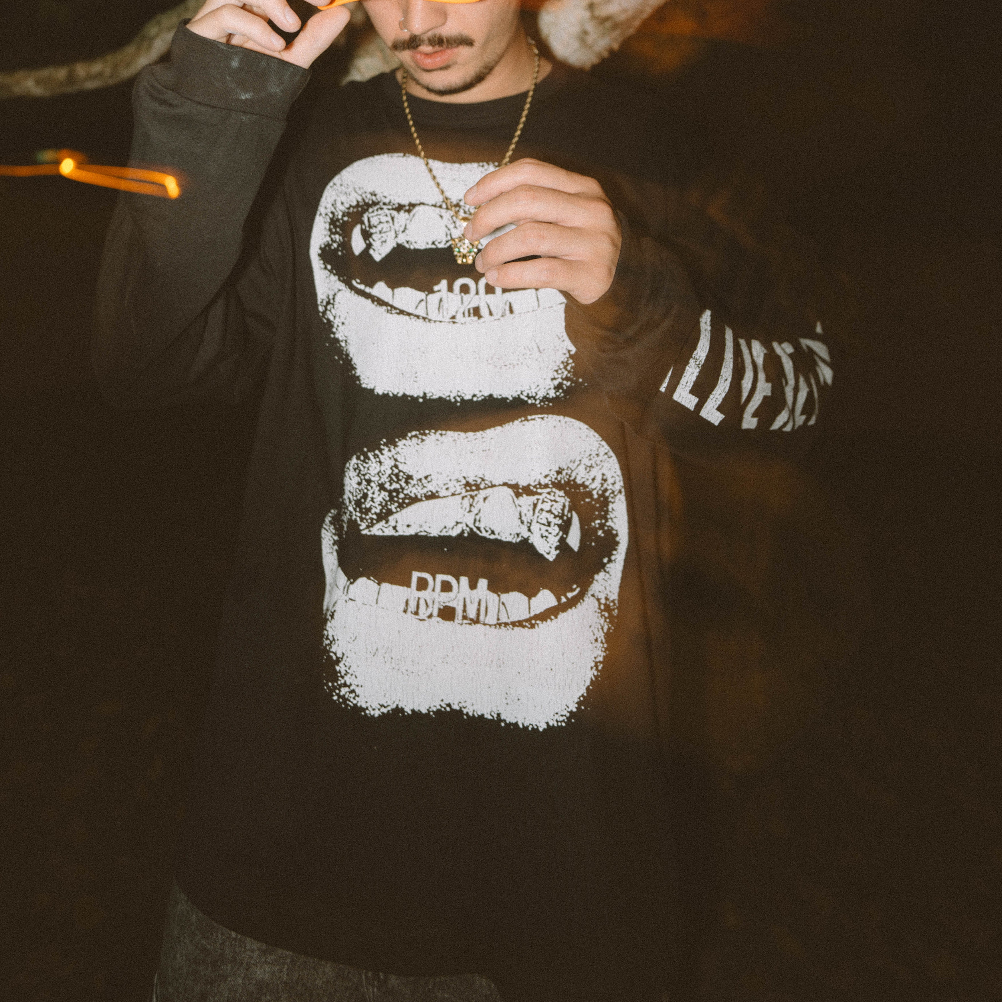 All The Reason: Grillz Long Sleeve Tee (Black)