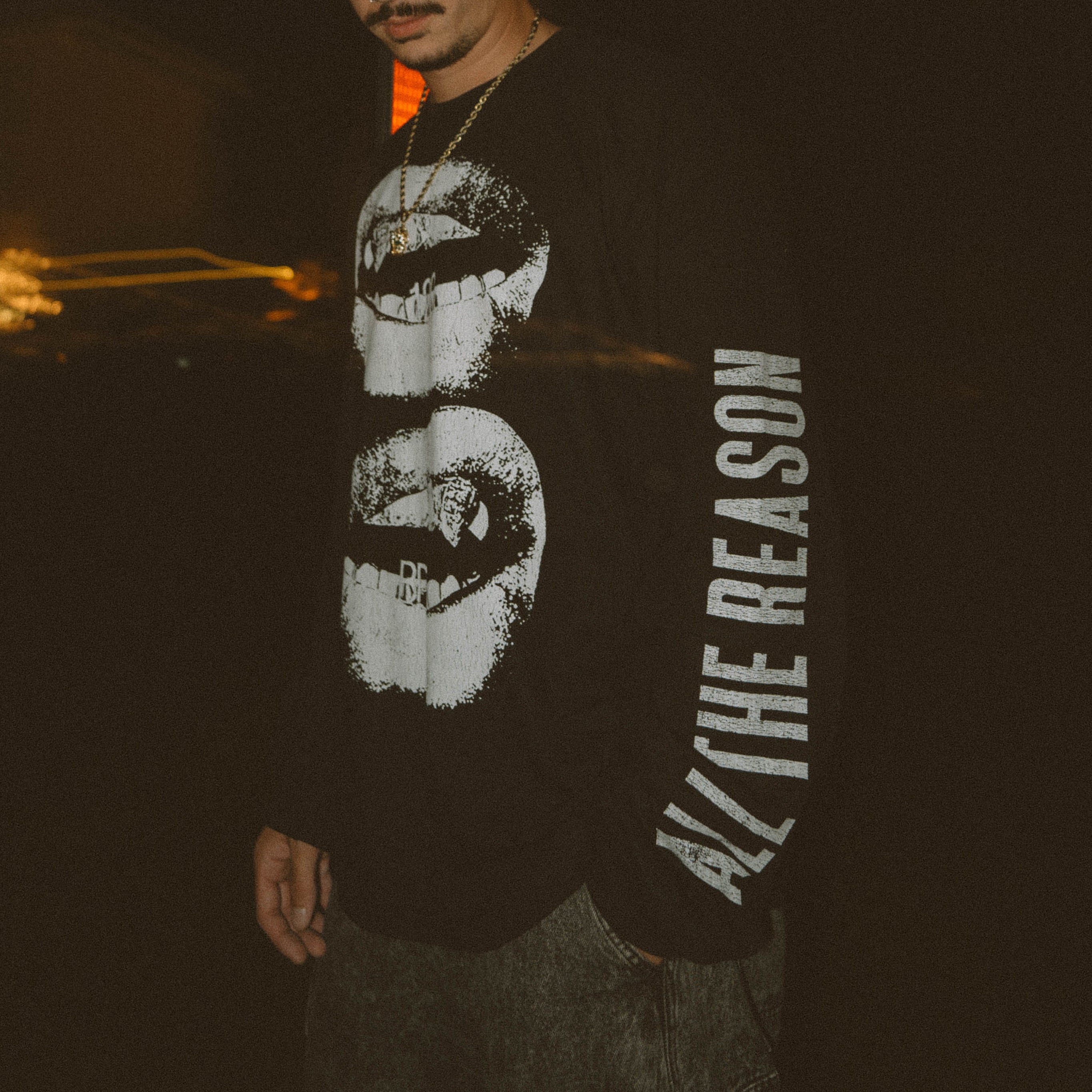 All The Reason: Grillz Long Sleeve Tee (Black)